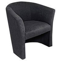 SESSEL in Mikrofaser Anthrazit  - Anthrazit/Schwarz, KONVENTIONELL, Kunststoff/Textil (68/78/65cm) - Boxxx