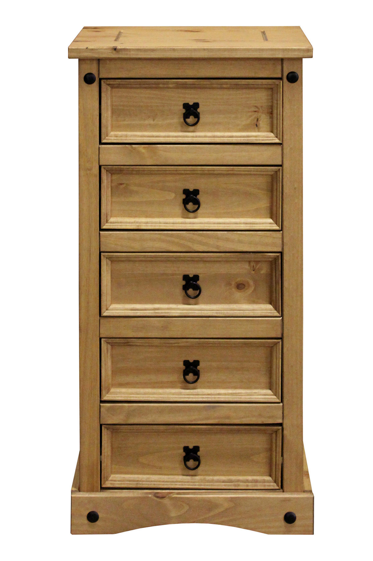 KOMMODE  in 53/109/39 cm  - Schwarz/Honig, Natur, Holz/Metall (53/109/39cm) - Livetastic