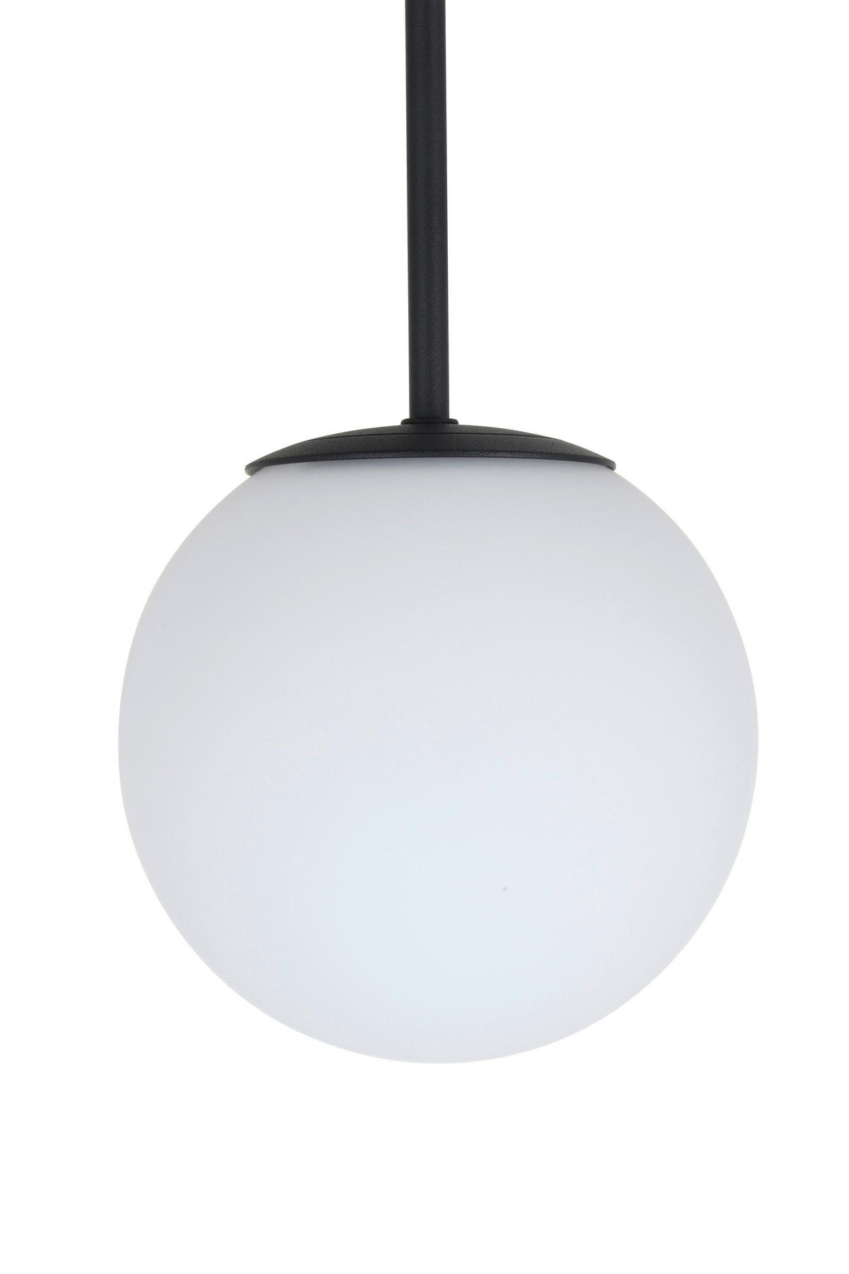 HÄNGELEUCHTE 42/59,5 cm    - Weiss/Schwarz, Trend, Glas/Metall (42/59,5cm) - Novel