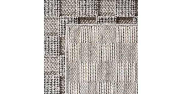 FLACHWEBETEPPICH 160 cm HELIX Silberfarben  - Silberfarben, Basics, Kunststoff/Textil (160cm) - Novel