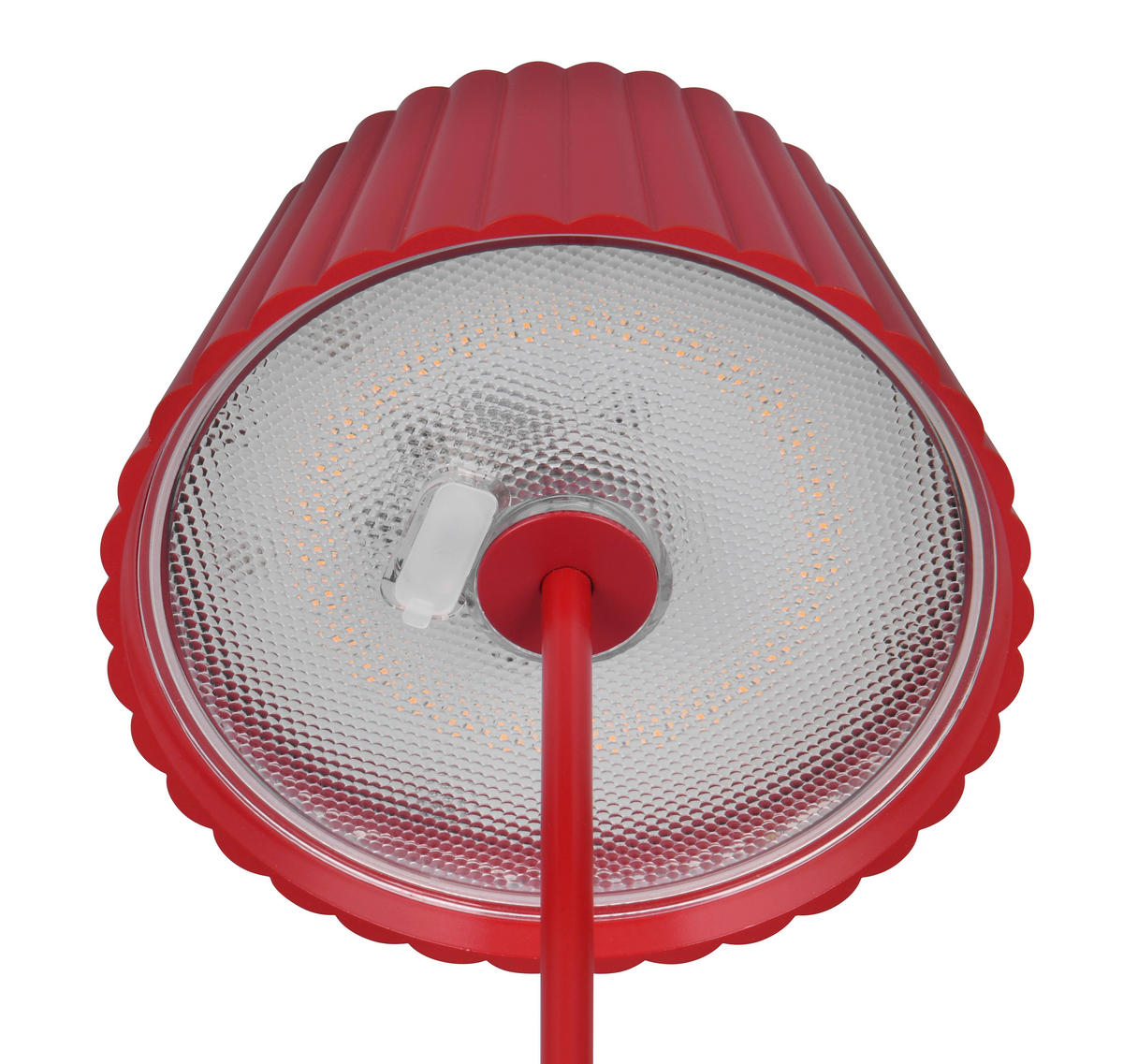 AKKU-TISCHLEUCHTE - Rot, Trend, Metall (13,5/39cm)