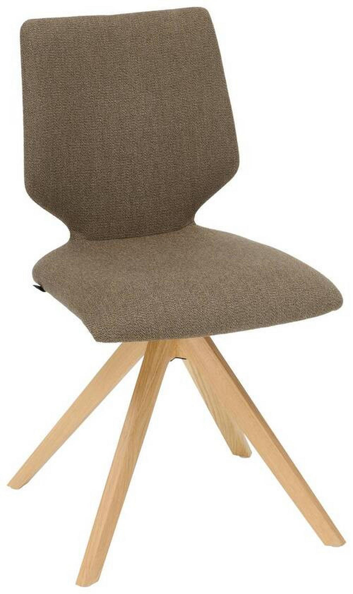STUHL  in Struktur Holz, Textil  - Eichefarben/Braun, Design, Holz/Textil (50/92/64cm) - Venjakob