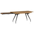 AUSZIEHTISCH Schwarz, Eichefarben rechteckig  ausziehbar, in verschiedenen Größen erhältlich  - Eichefarben/Schwarz, Design, Holz/Holzwerkstoff (160(210)/90/76cm) - Moderano