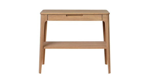 KONSOLENTISCH Eichefarben - Eichefarben, Design, Holzwerkstoff (90/37/78cm) - Novel