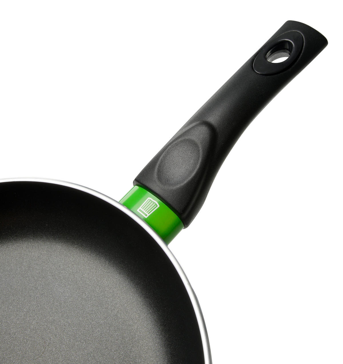 TIGAIE PENTRU PRĂJIT 20 cm  - verde/negru, Design, metal (20cm) - Chefkoch+Fackelmann