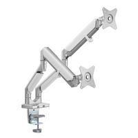MONITOR-HALTERUNG Metall, Kunststoff Grau, Weiß  - Weiß/Grau, Design, Kunststoff/Metall (110/69,7/11,6cm) - Boxxx