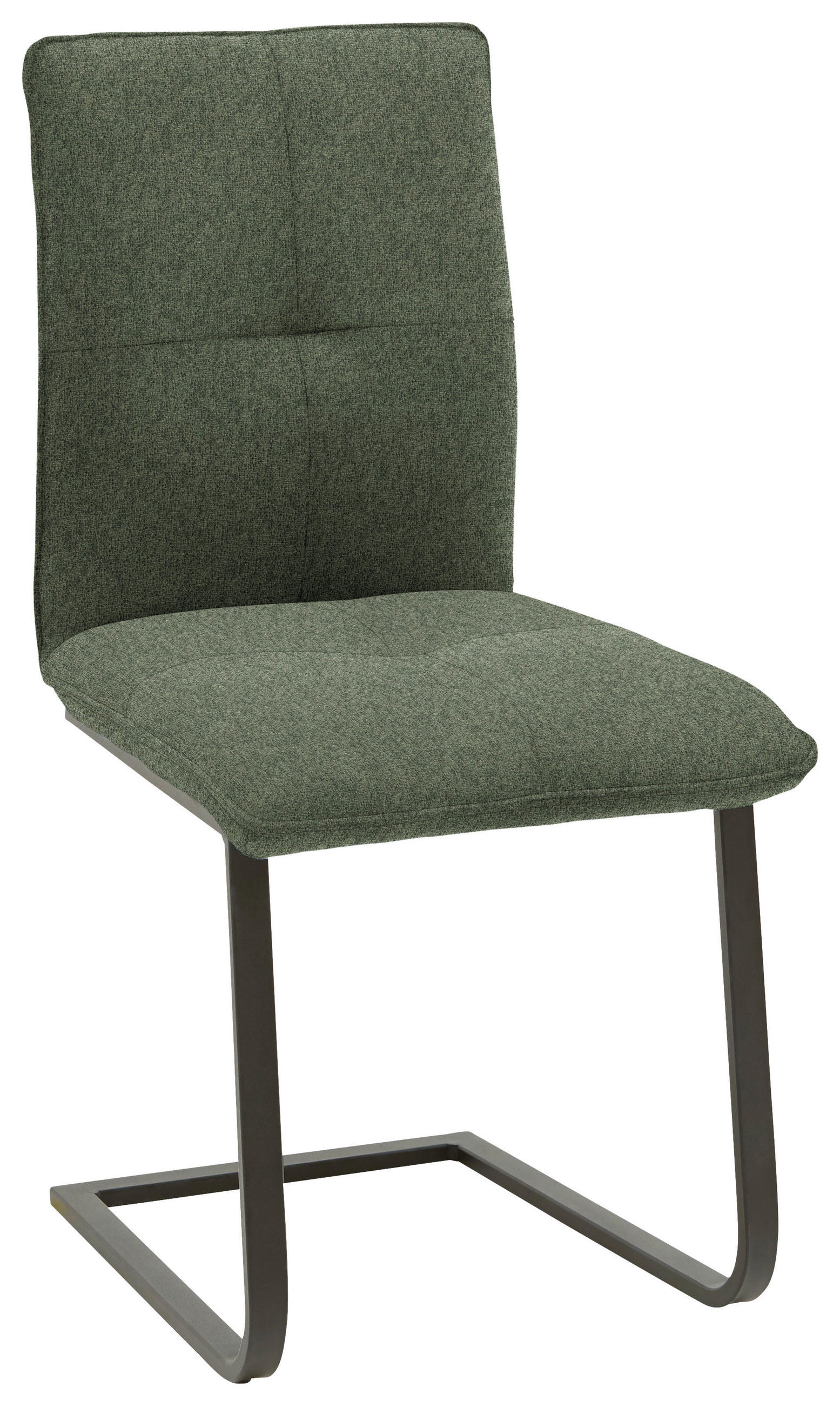 SCHWINGSTUHL  in Stahl Flachgewebe  - Schwarz/Grün, Design, Textil/Metall (46/95/62cm) - Dieter Knoll