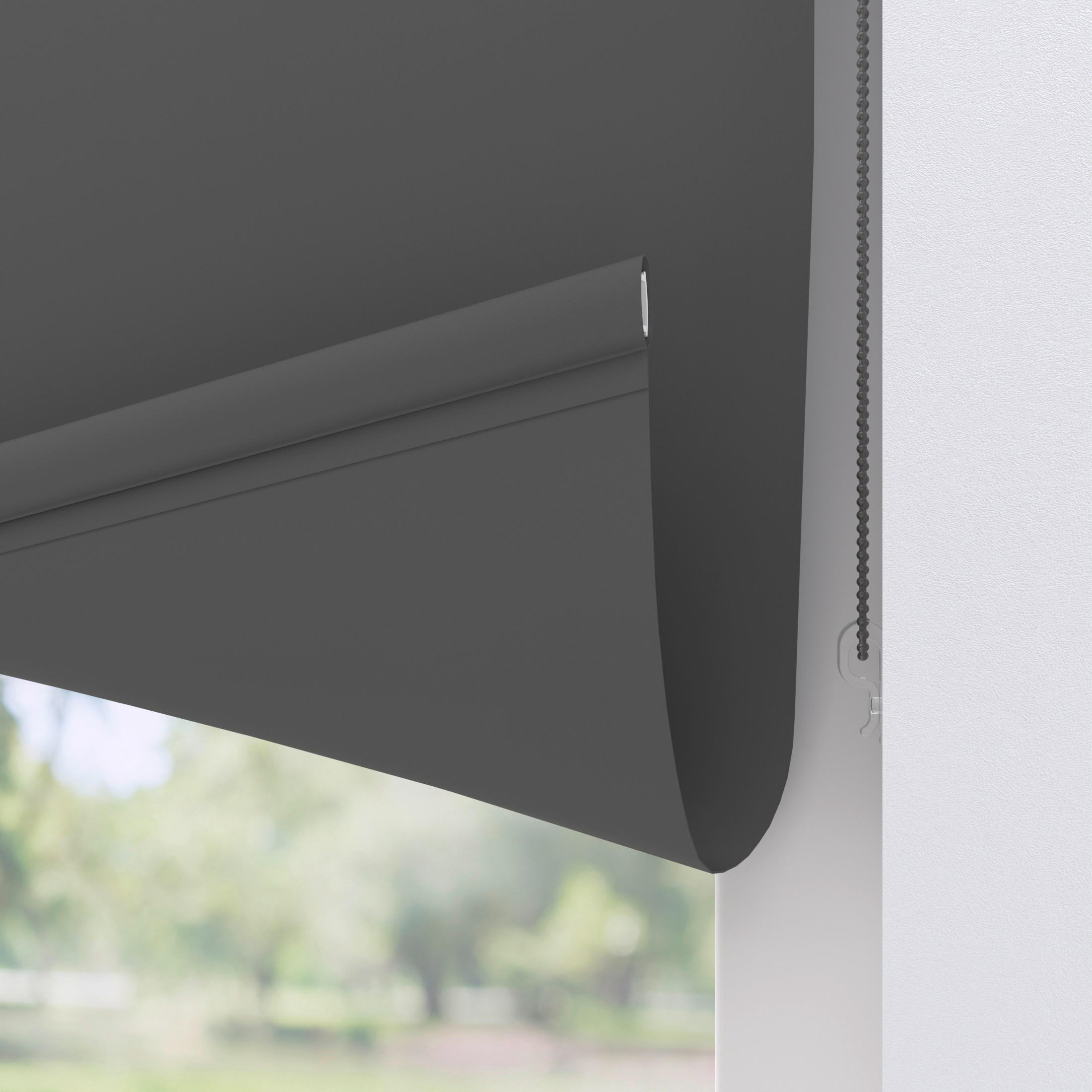 VERDUNKELUNGSROLLO 110/150 cm - Anthrazit, Basics, Kunststoff (110/150cm)