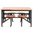 TISCHGRUPPE in Holz, Metall Braun, Schwarz - Schwarz/Braun, MODERN, Holz/Metall (140/76/89cm) TISCHGRUPPE in Holz, Metall Braun, Schwarz - Schwarz/Braun, MODERN, Holz/Metall (140/76/89cm)