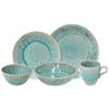 KOMBISERVICE Türkis MADEIRA 5-teilig 1 Personen  - Türkis, Basics, Keramik - Costa Nova
