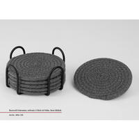 UNTERSETZER Textil Anthrazit  - Anthrazit, Basics, Textil (12,5/12,5/6cm) - Justinus