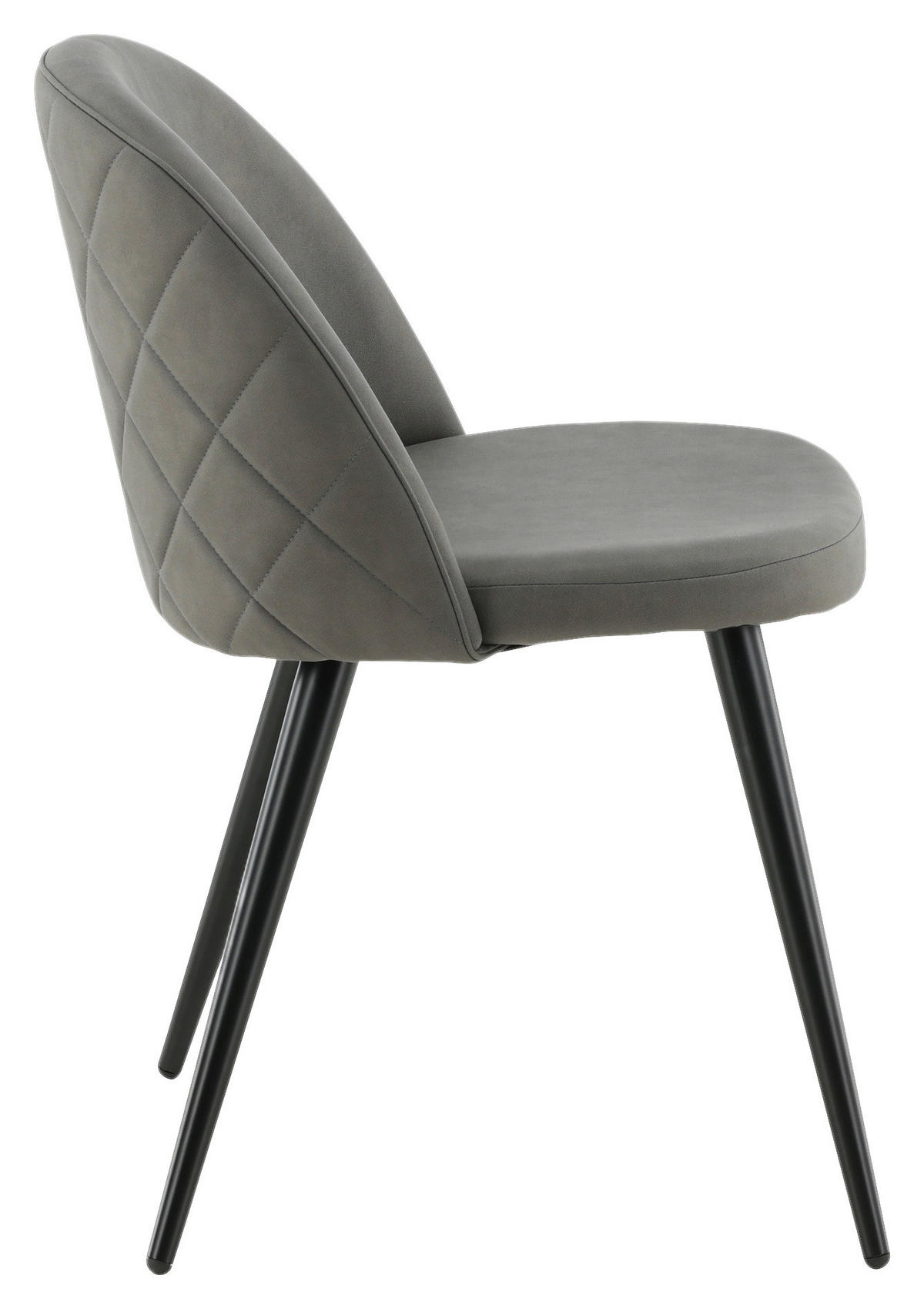 STUHL-SET  in Stahl Metall, Kunststoff  - Dunkelgrau/Beige, Design, Kunststoff/Textil (50/76,5/57cm) - Livetastic