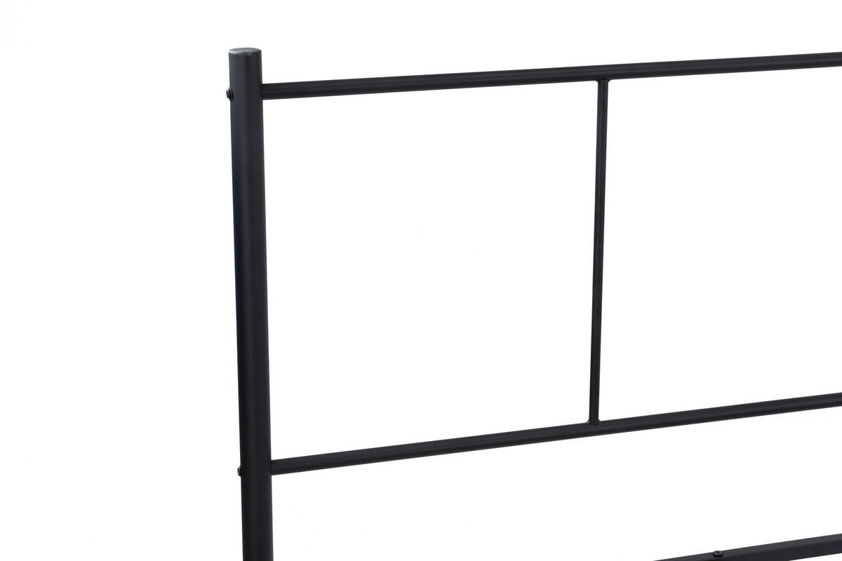 METALLBETT 180/200 cm,  in Schwarz  - Schwarz, Basics, Metall (180/200cm) - Boxxx