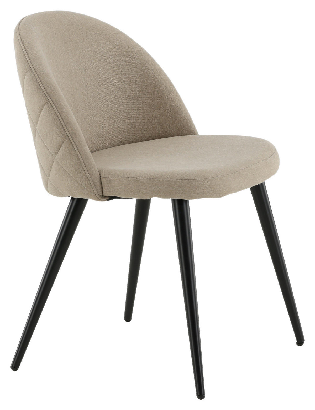 STOLSET stål  - beige/svart, Design, metall/textil (50/76,5/57cm) - Livetastic