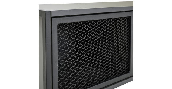 LOWBOARD  in 132/46/41 cm  - Anthrazit/Schwarz, MODERN, Holzwerkstoff/Metall (132/46/41cm) - Novel