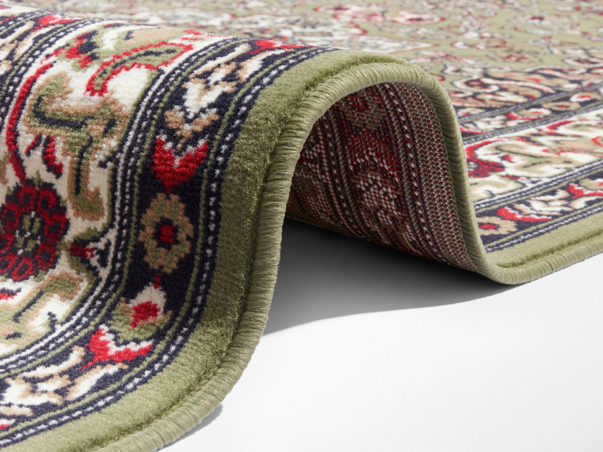VINTAGE-TEPPICH 80/150 cm Mirkan Multicolor, Olivgrün  - Multicolor/Olivgrün, Basics, Kunststoff/Textil (80/150cm)