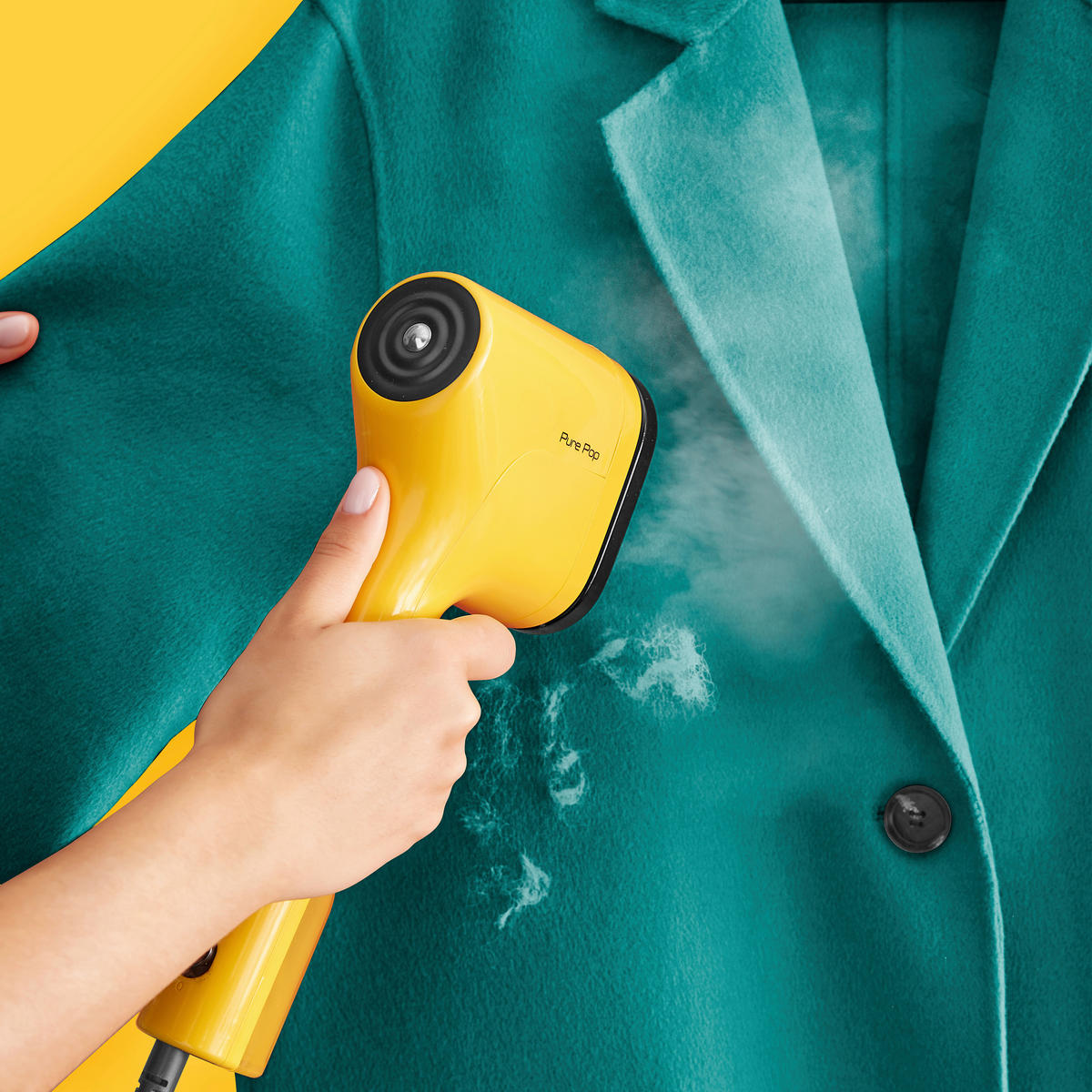 DAMPFBÜRSTE - Gelb, Basics, Kunststoff (33,8/7,8/15,9cm) - Tefal