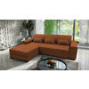 ECKSOFA Rostfarben Struktur, Bouclé  - Rostfarben/Schwarz, Design, Kunststoff/Textil (175/270cm) - MID.YOU