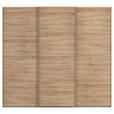 SCHWEBETÜRENSCHRANK  in Sonoma Eiche  - Sonoma Eiche, Design, Holzwerkstoff/Kunststoff (242/223/68cm) - Novel