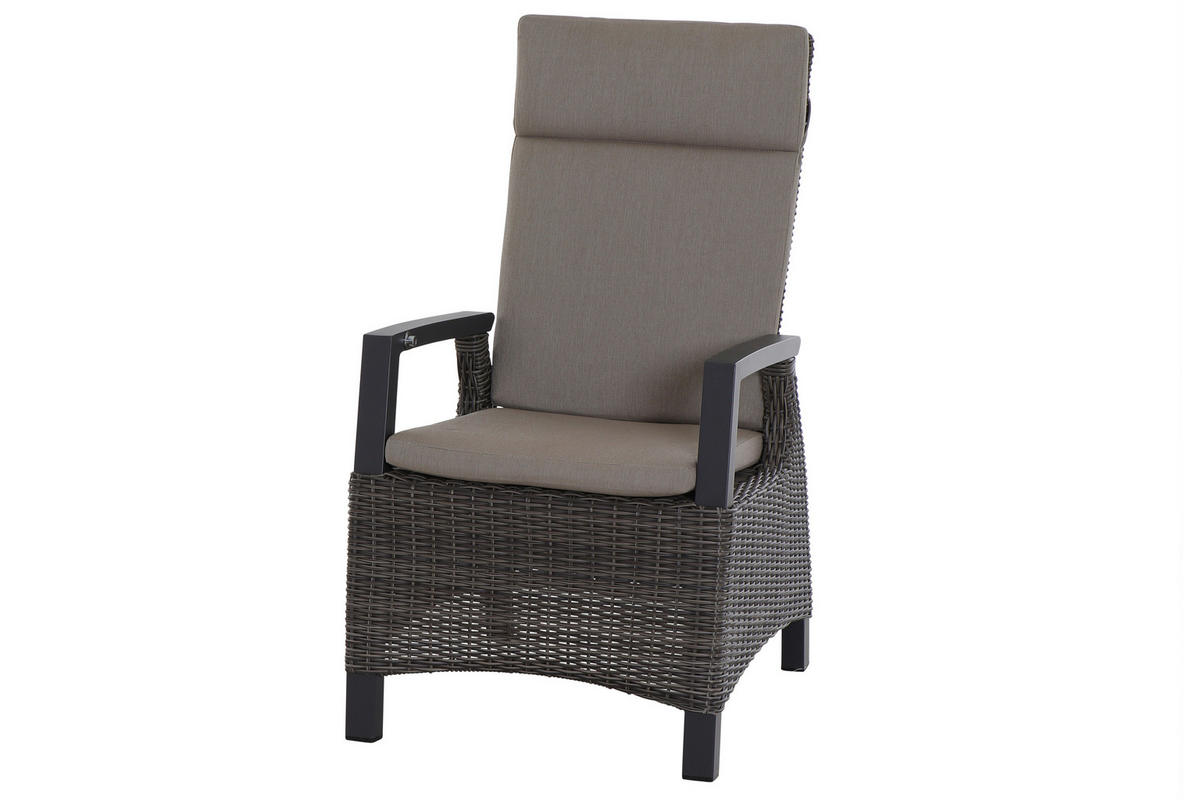 LOUNGEGARNITUR 5-teilig   72/103/83 cm Aluminium  - Grau, Basics, Keramik/Kunststoff (72/103/83cm) - Siena Garden
