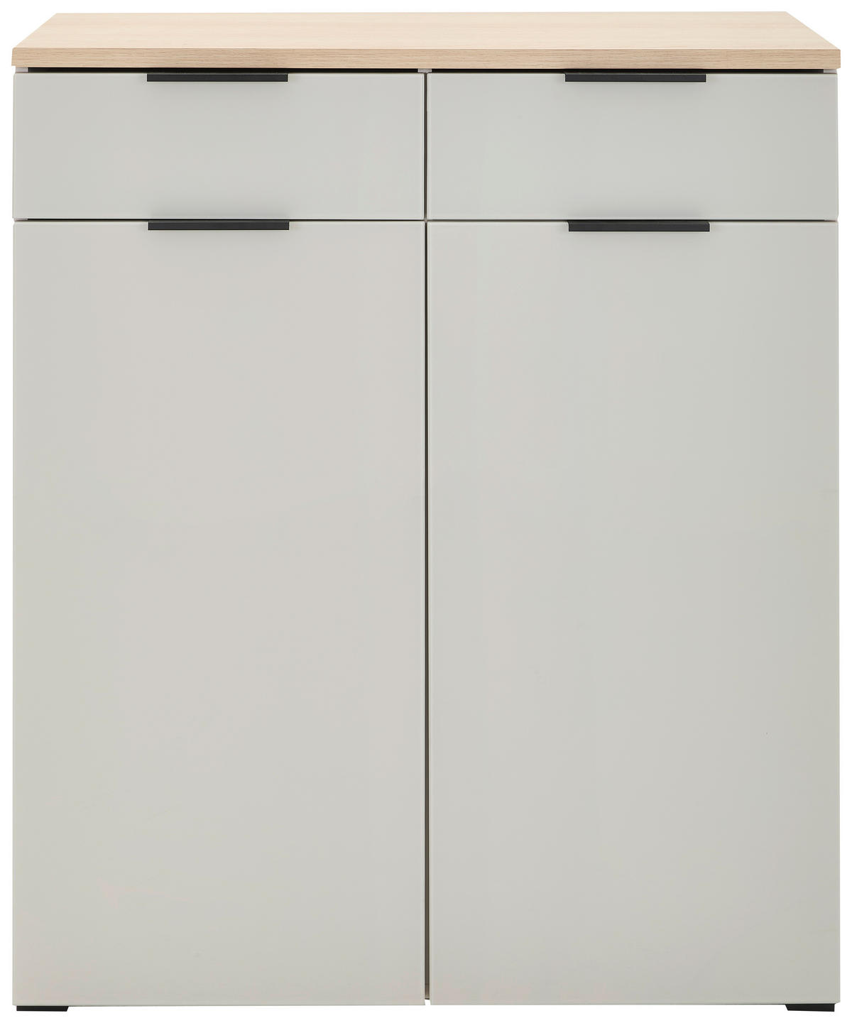 SCHUHSCHRANK  in 89/105/40 cm  - Kaschmir/Eichefarben, Design, Glas/Holzwerkstoff (89/105/40cm) - Voleo
