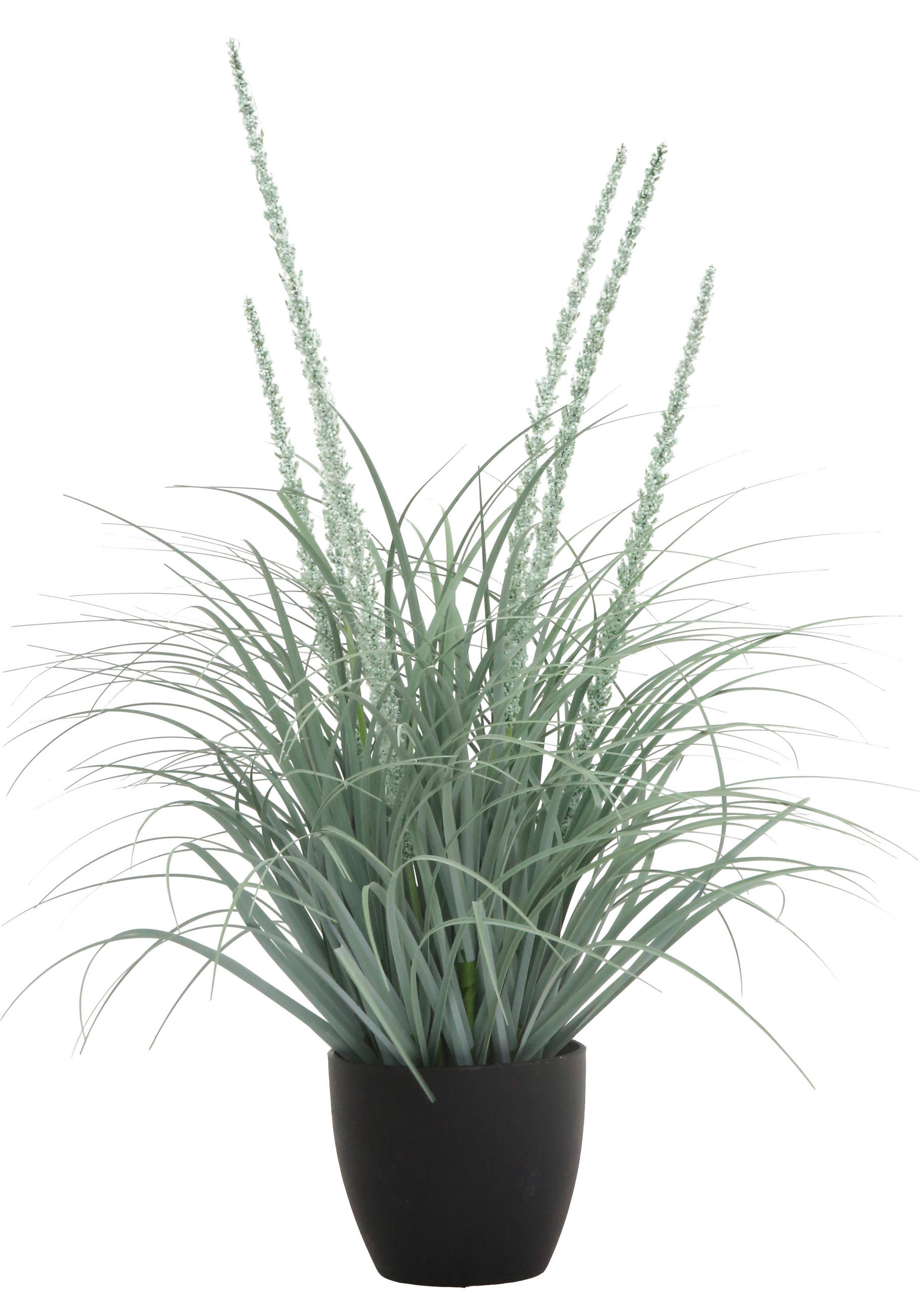 DEKOGRAS - Blaugrau/Weiß, Basics, Kunststoff/Metall (70cm) - Ambia Home