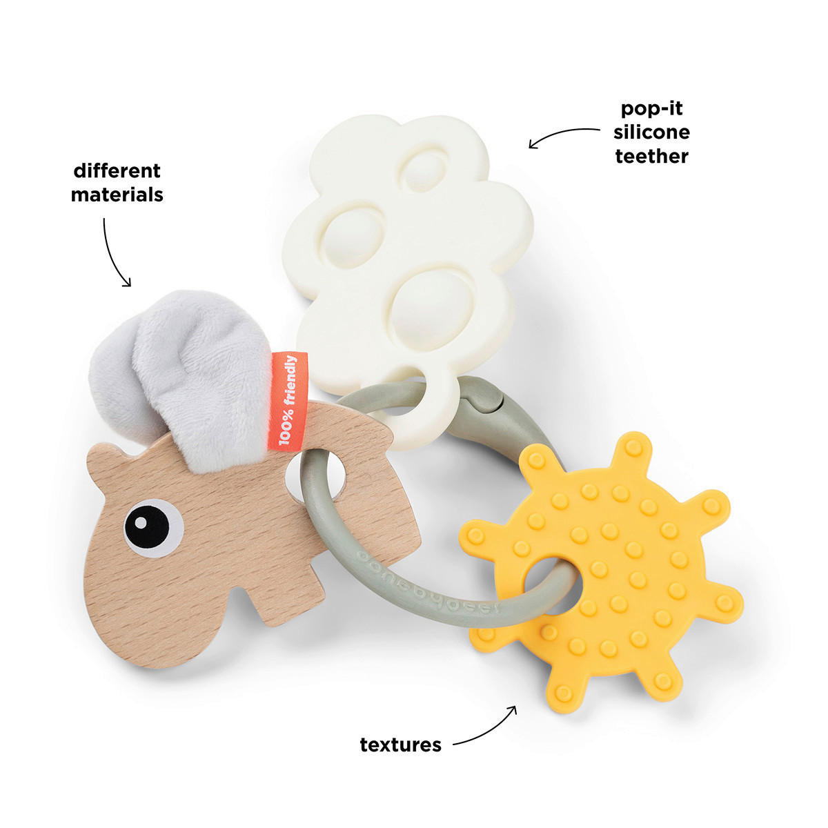 GREIFLING  - Eschefarben, Basics, Holz/Kunststoff (15/10/7,5cm)