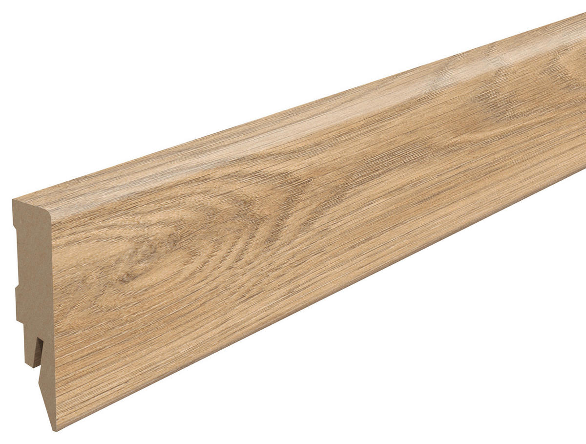 SOCKELLEISTE Eiche braun Braun  - Braun, KONVENTIONELL, Holzwerkstoff (240/1.4/5.8cm) - Egger Holzwerkstoffe