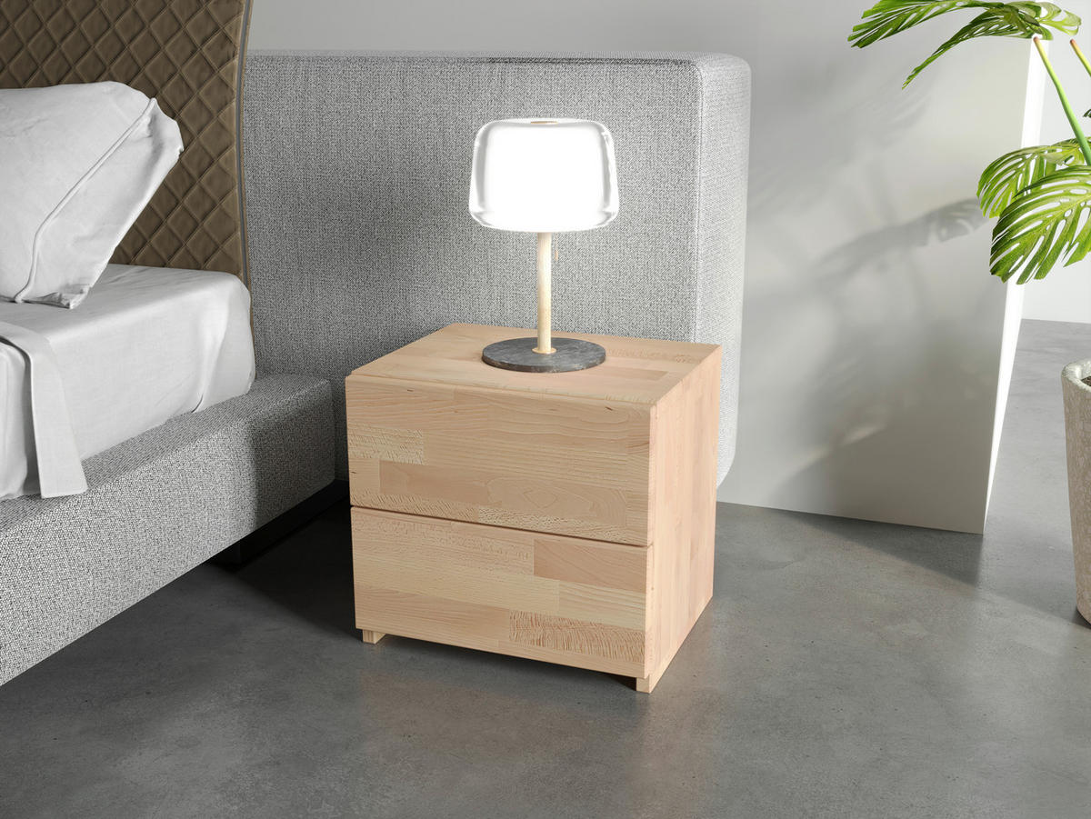 NACHTSCHRANK 40/37/33 cm Kernbuche  - Kernbuche, Natur, Holz (40/37/33cm) - MID.YOU