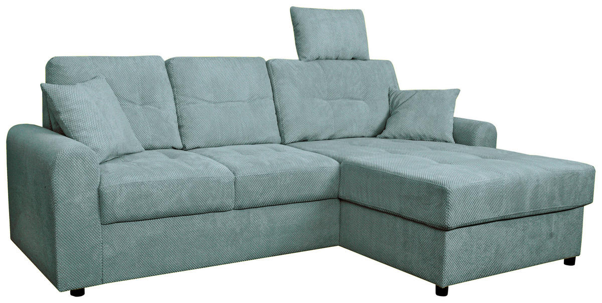 COLțAR textil verde mentă  - verde mentă/negru, Konventionell, plastic/textil (232/153cm) - Carryhome