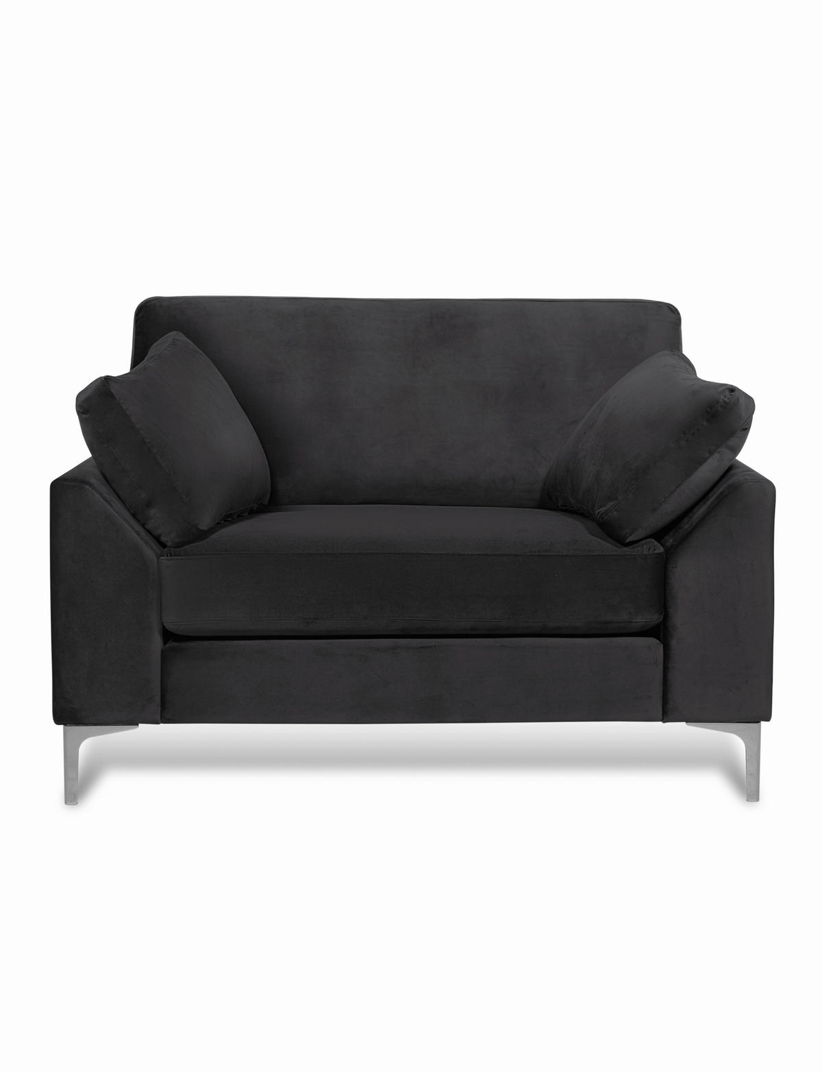 FÅTÖLJ i trä, textil grå  - kromfärg/grå, Klassisk, trä/textil (112/84/85cm) - Best Price