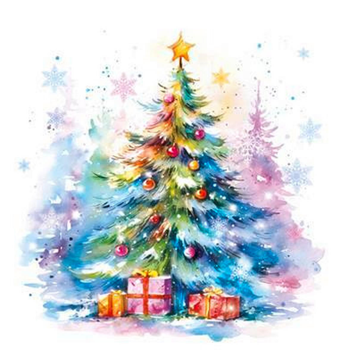 SADA UBROUSKŮ 30 ks - vícebarevná, Lifestyle, papír (40/40cm) - X-Mas