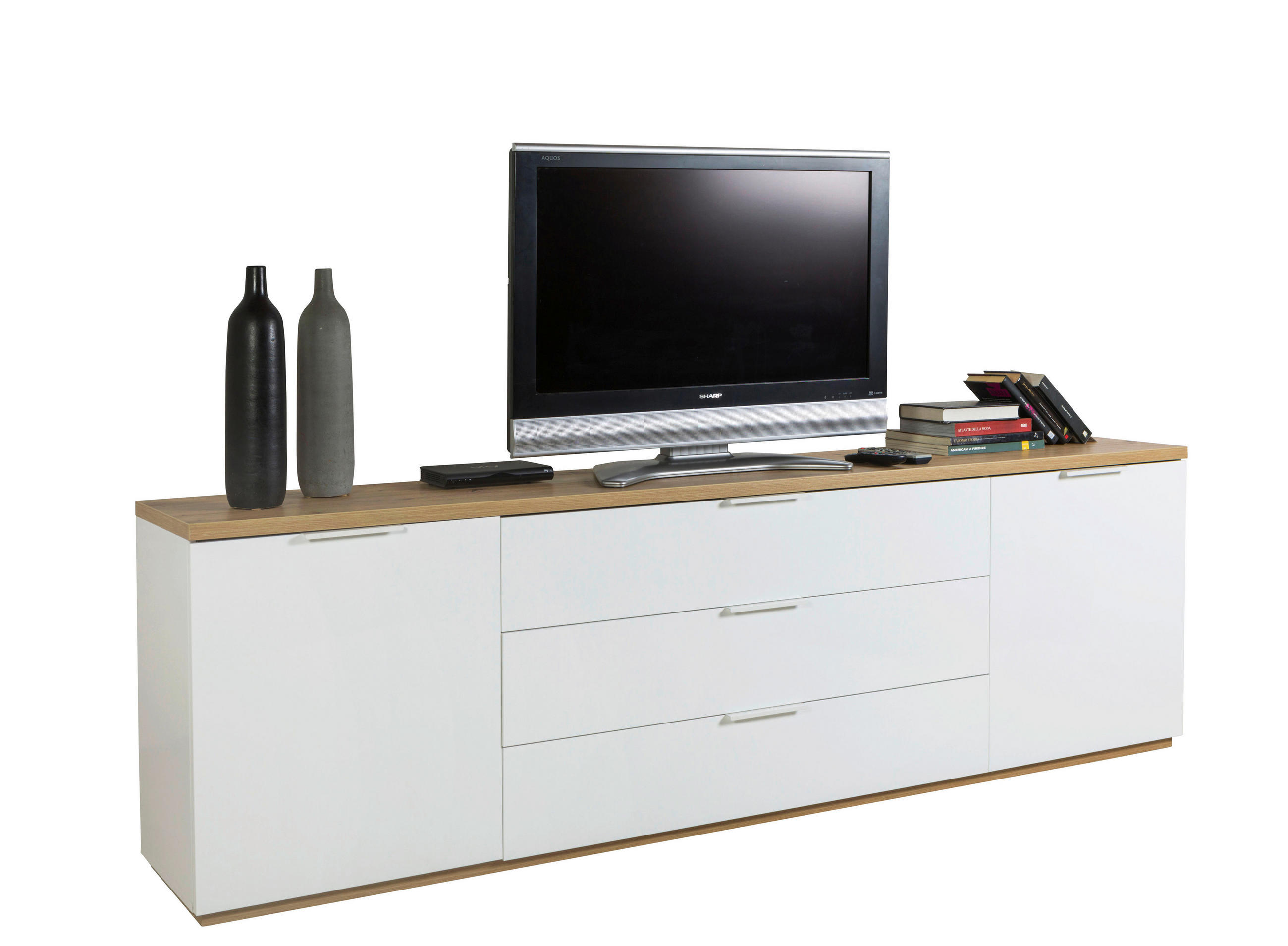 TV-ELEMENT  - Design, kovina/leseni material (240/40,5/74,8cm) - Carryhome