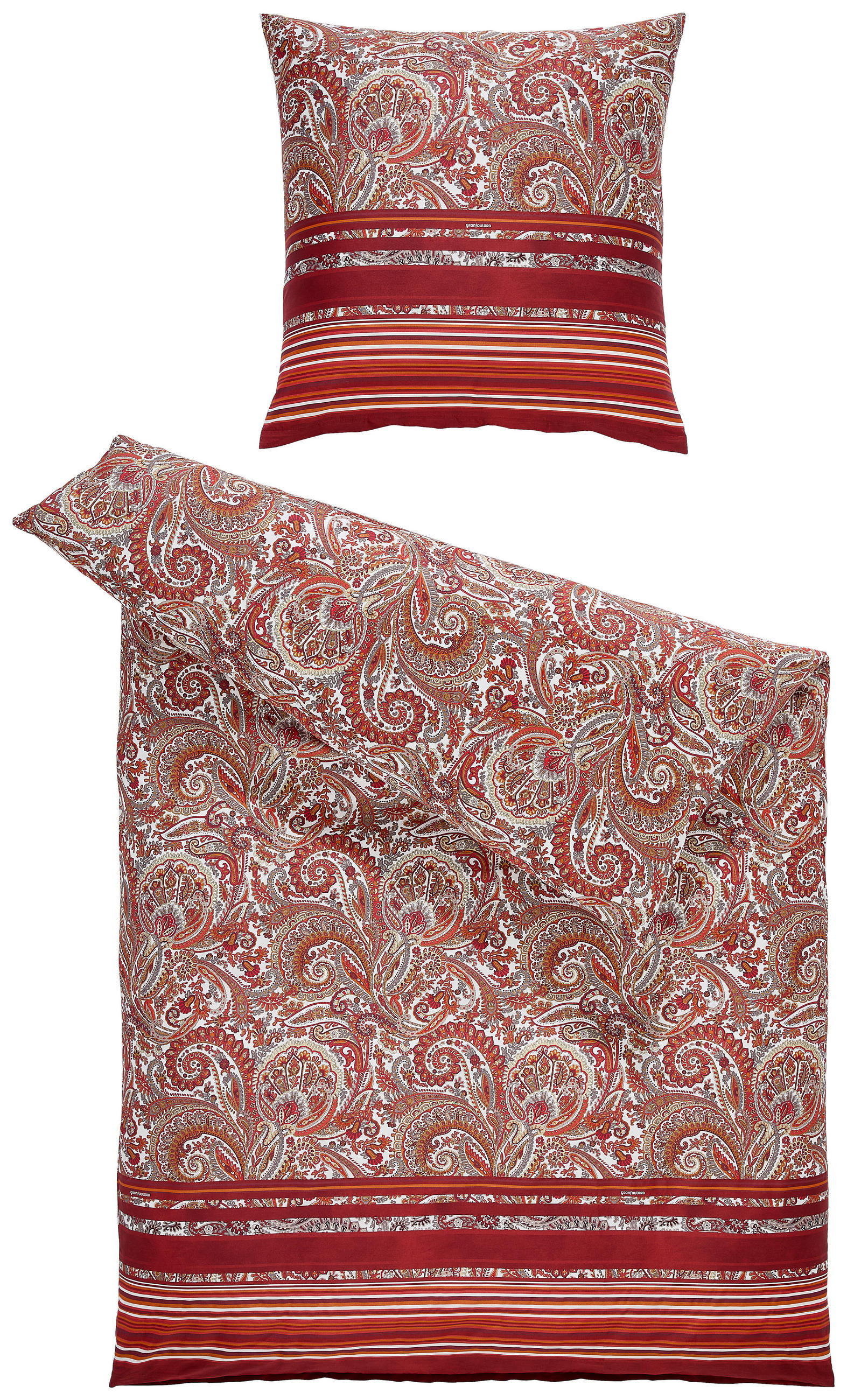 BETTWÄSCHE Satin 135/200 cm  - Rot, KONVENTIONELL, Textil (135/200cm) - Bassetti