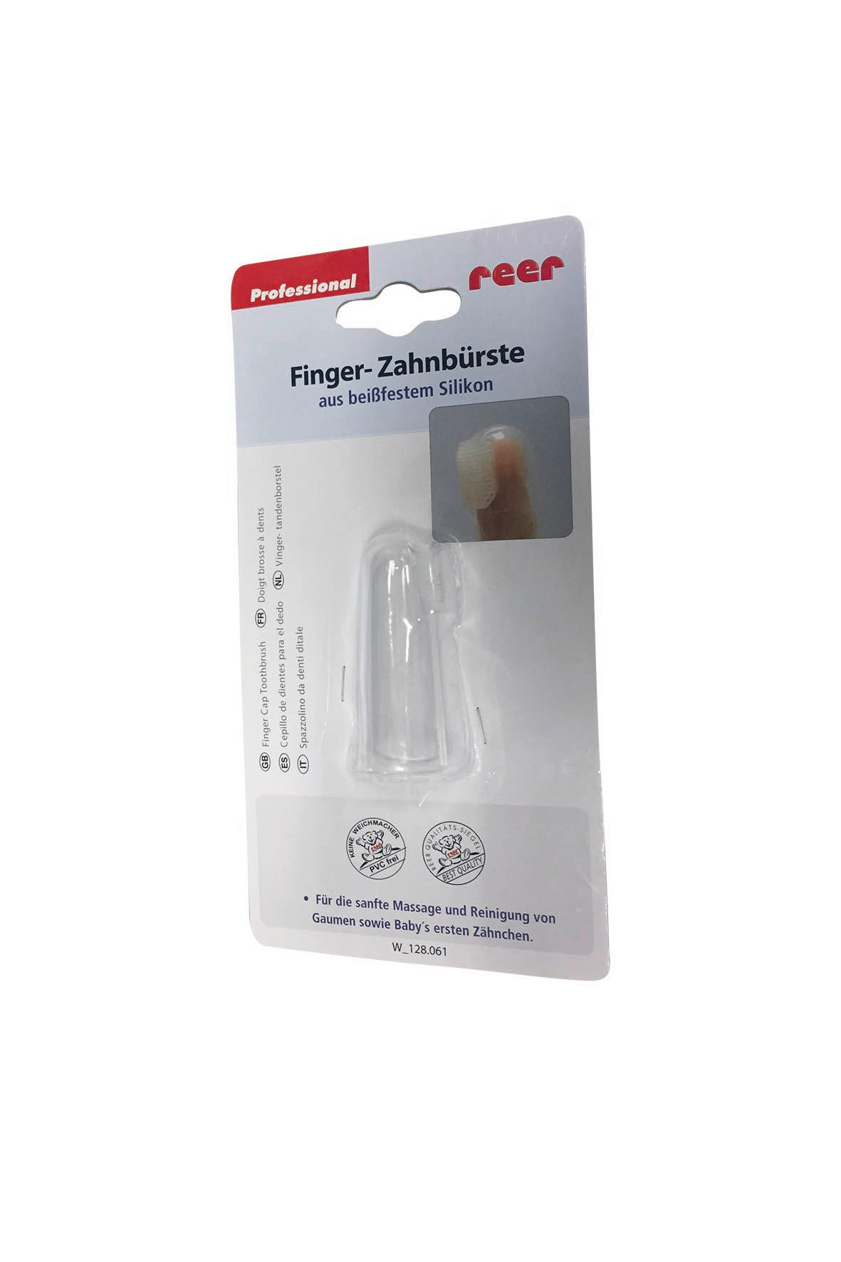 FINGERZAHNBÜRSTE  - Transparent, Basics, Kunststoff (2,5/2,2/5,7cm) - My Baby Lou