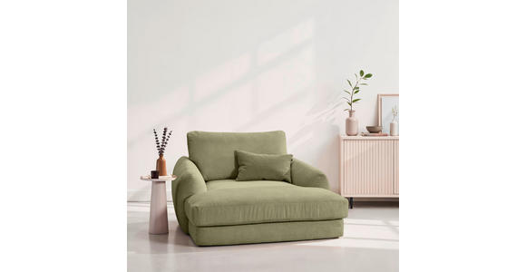 XXL-SESSEL - Schwarz/Olivgrün, KONVENTIONELL, Kunststoff/Textil (132/81/158cm) - Carryhome