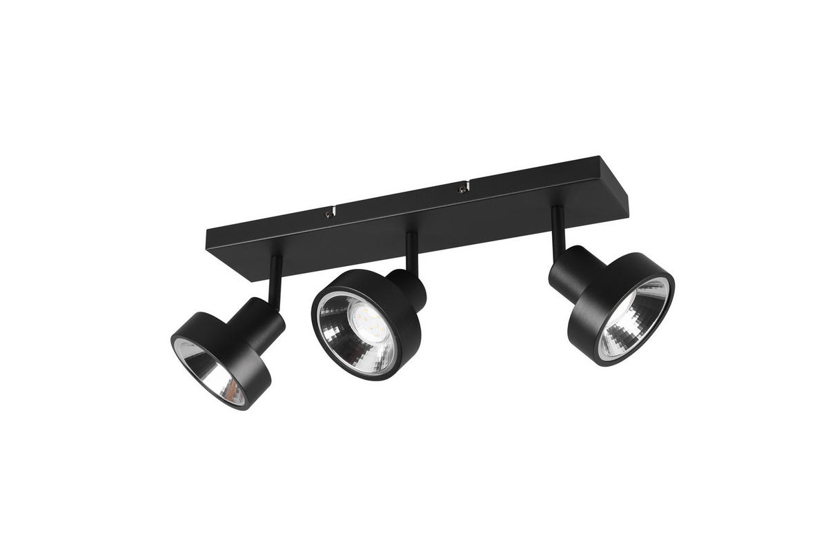REFLEKTOR  Leon 44/19,3/16 cm            - črna, Basics, kovina (44/19,3/16cm)