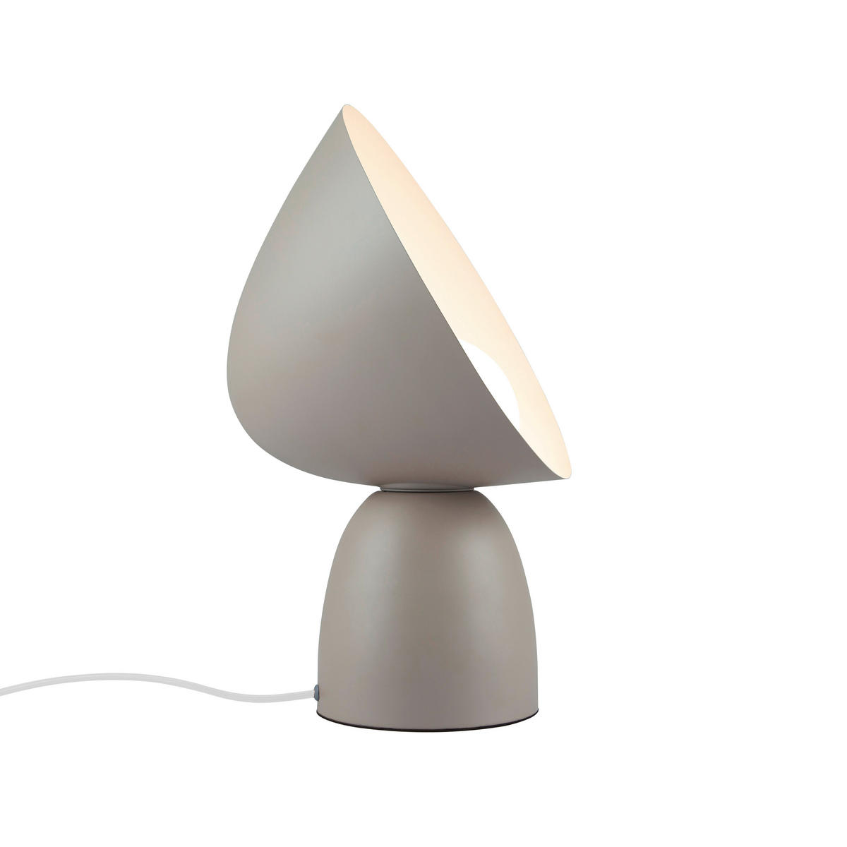 TISCHLEUCHTE 15/35 cm   - Graubraun/Weiß, Design, Glas/Metall (15/35cm) - Nordlux