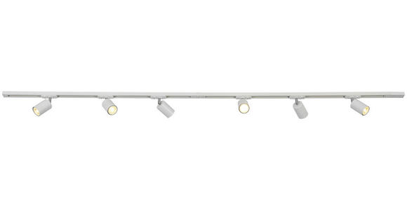 SCHIENENSYSTEM - Chromfarben/Weiß, Trend, Kunststoff/Metall (110/104/14cm) - Novel