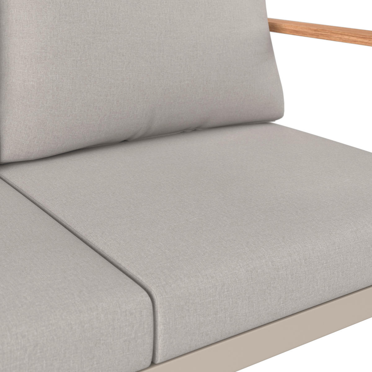 KERTI BÚTORSZETT 4 részes  - bézs/világosszürke, Modern, műanyag/textil - Ambia Garden