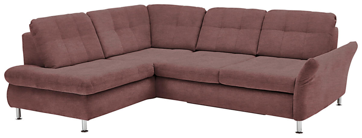 SEDACÍ SOUPRAVA, textil, vínově červená - barvy chromu/vínově červená, Moderní, kov/textil (210/242cm) - Beldomo Style