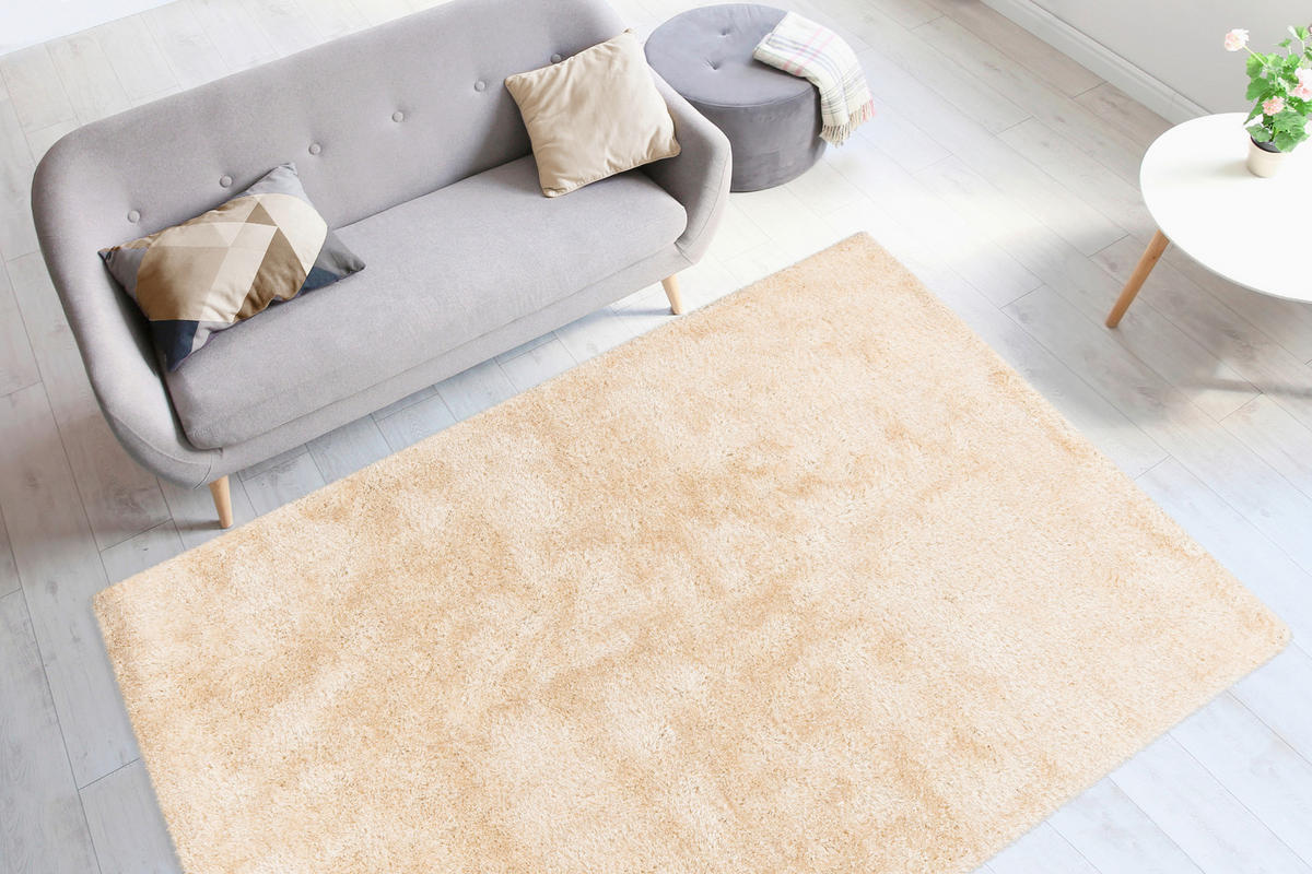HOCHFLORTEPPICH 170/240 cm Creme rechteckig  - Creme, Basics, Textil (170/240cm) - Kayoom