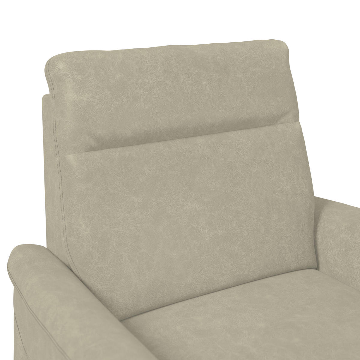 SESSEL Mikrofaser Hellgrau  - Hellgrau/Schwarz, Konventionell, Kunststoff/Textil (104/98/91cm) - Elegando