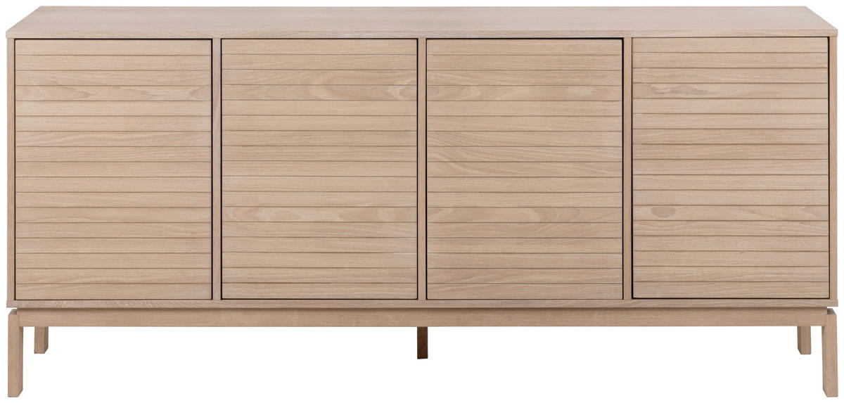 SIDEBOARD  180/80/40 cm  - Weiss/Eichefarben, Design, Holz/Holzwerkstoff (180/80/40cm) - Livetastic