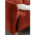 ECKSOFA Rostfarben Flachgewebe  - Rostfarben/Buchefarben, KONVENTIONELL, Holz/Textil (230/144cm) - Carryhome