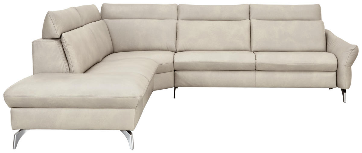 ECKSOFA Creme Echtleder von HIMOLLA