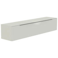 LOWBOARD  in 210/41/45 cm  - Alufarben/Weiß, Design, Glas/Holzwerkstoff (210/41/45cm) - Moderano