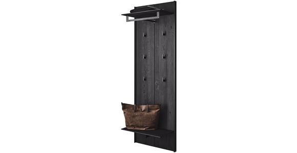 GARDEROBENPANEEL  in 58/183/35 cm  - Anthrazit, Design, Holz/Metall (58/183/35cm) - Johann Jakob