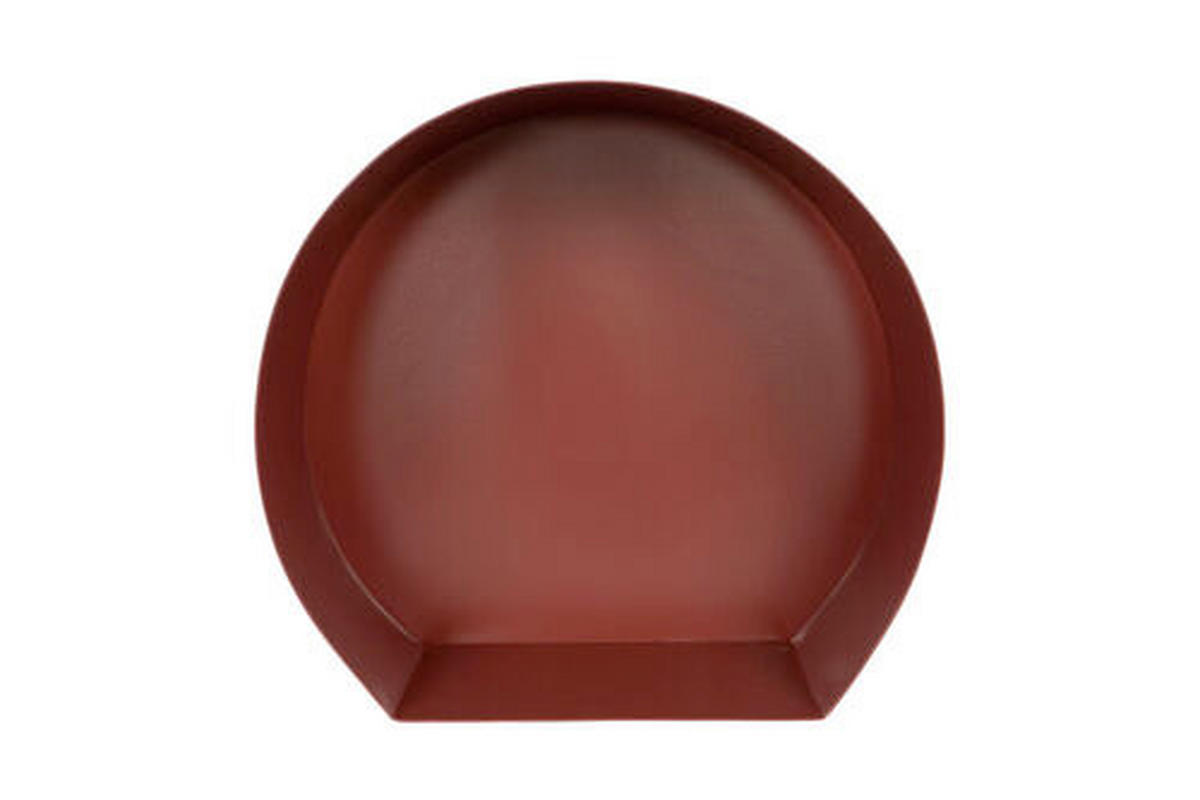 SADA NÁSTĚNNÝCH REGÁLŮ, barvy zlata, bordeaux, tmavě červená - bordeaux/barvy zlata, Design, kov (27-39,5/26-37,5/12cm)