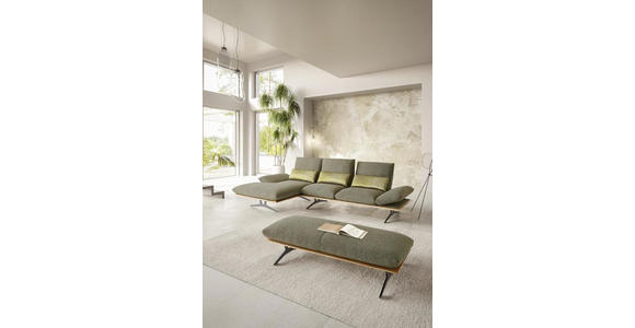 ECKSOFA Grün Flachgewebe - Schwarz/Grün, Design, Holz/Textil (159/314cm) - Dieter Knoll